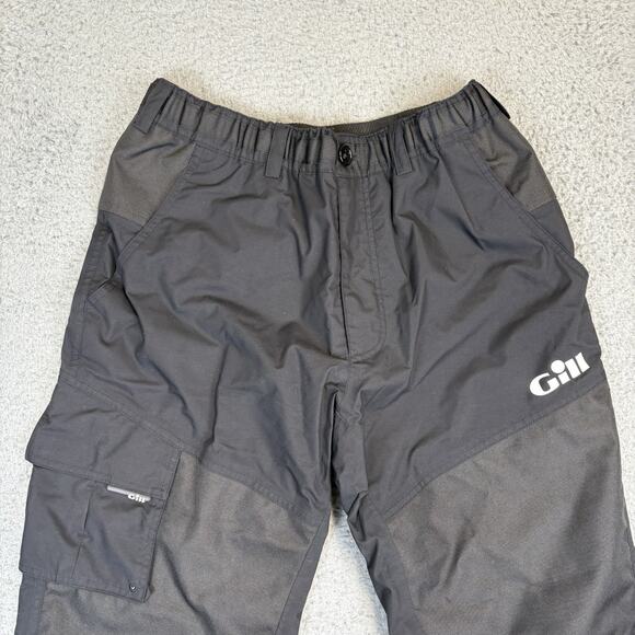 Gill Men’s Waterproof Sailing Trousers Gray Fishing Nylon Pants Size Small 4362 - Picture 2 of 16